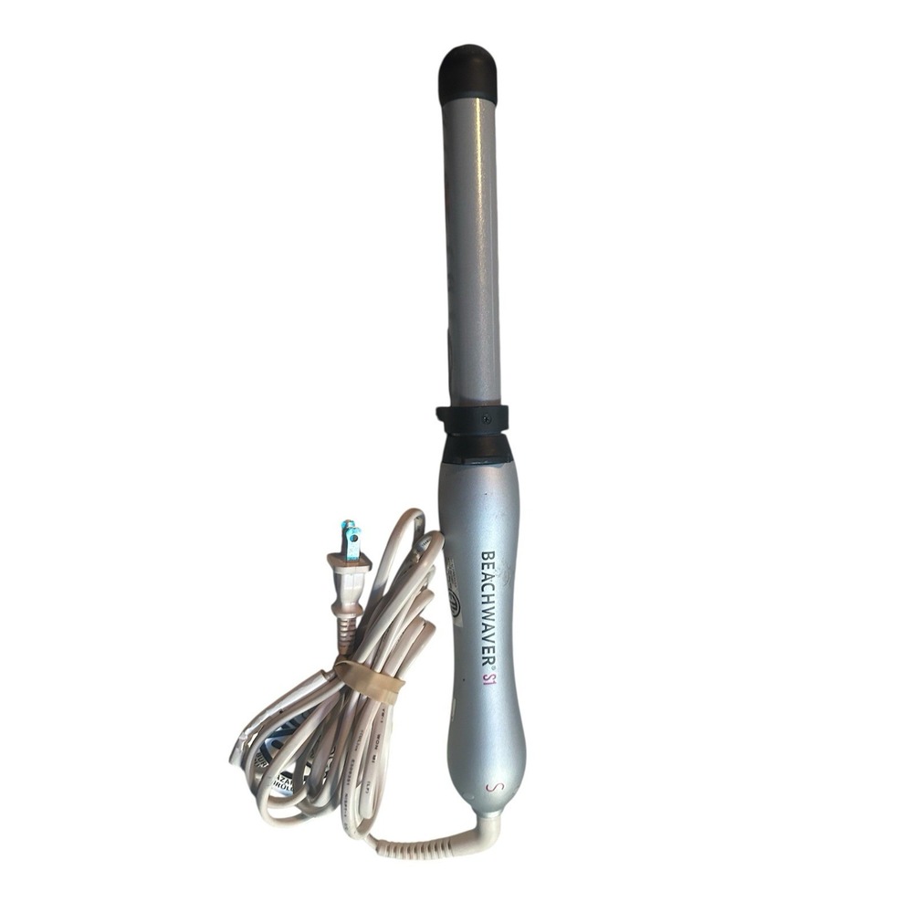 Beachwaver S1 Ceramic Dual Rotating Curling Iron Black & Silver‎ Model BW1136S1